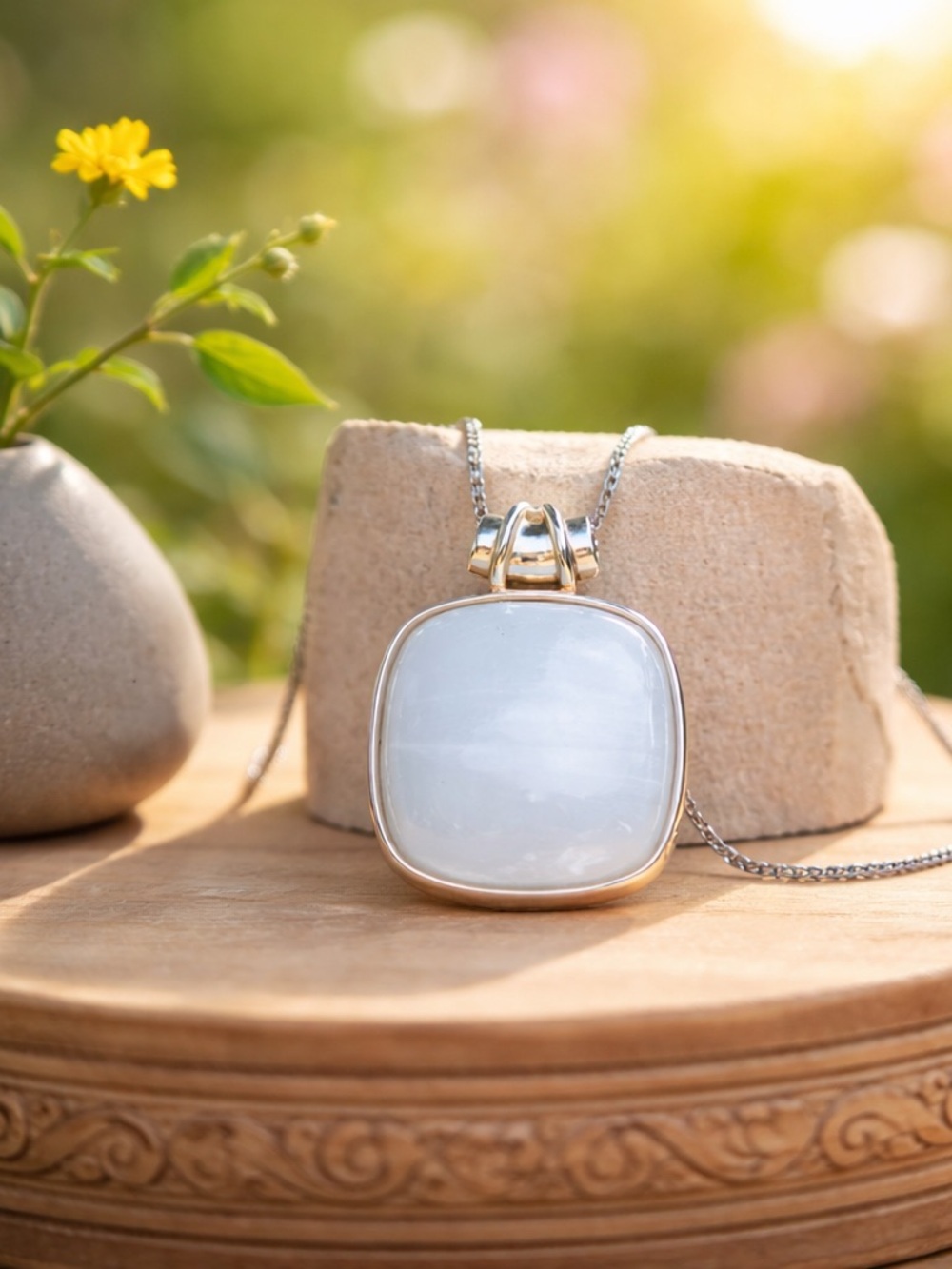 Selenite Necklace - Picture 4 of 13